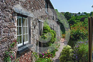 English Cottage and Gardens Torquay Devon England