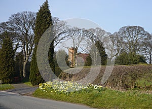 An English Country Church in Spring