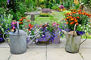 English country garden photo