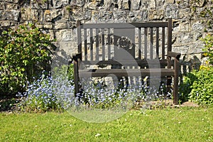 English country garden seat