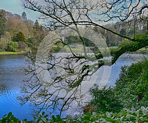 English country house garden at Stourhead