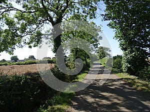 English country lane northamptonshire