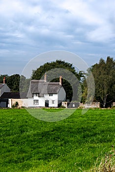 English country thatched cottage