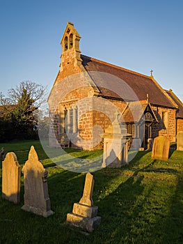 English Country Village Church