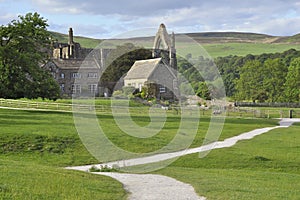 English countryside landscape: Bolton Abbey view