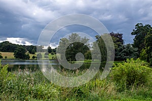 English Countryside with view over Estate Lake