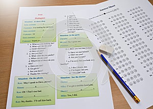 English dialogues test
