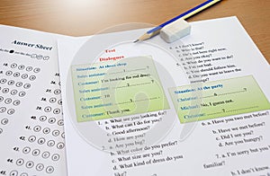 English dialogues test