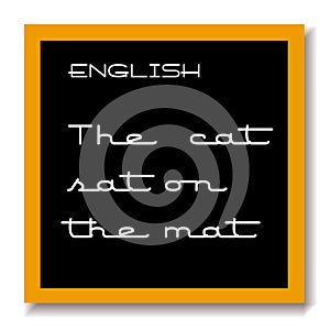 English education black board