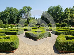 English garden in Missouri Botanical Garden ,ST Louis MO