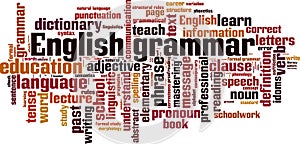 English grammar word cloud