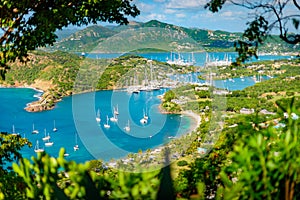 English harbour and Nelsons Dockyard in Antigua photo