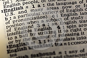 English language England dictionary definition