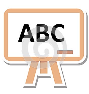 English Learning Isolated Vector Icon Editable