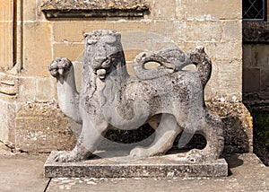 English Lion Sculpture, Croft Castle, Herefordshire.