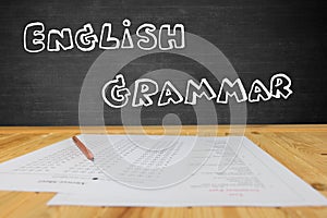 English multiple choice test