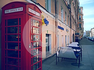 English phone box