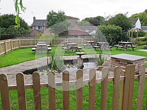 English pub beer-garden