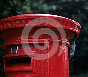 English Red Post Box.