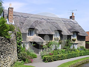 English thatched cottage