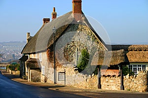 English thatched pub