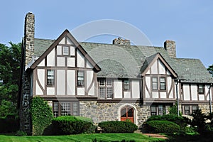 English Tudor house exterior