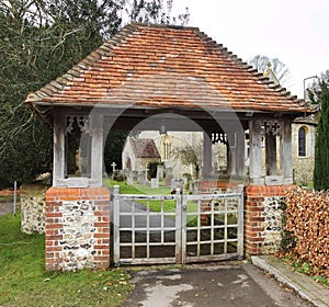 An English Village Church and Cemetery