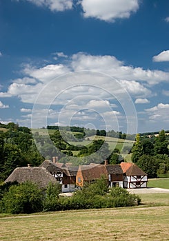 English village scene
