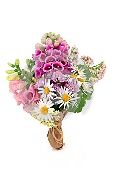 English Wildflower Bouquet with Summer Flowers