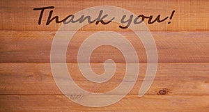 Engraved Thank You Reddish Cedar Wood Planks