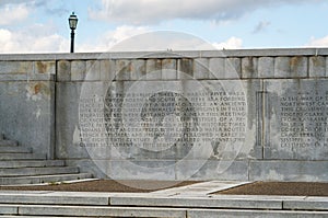 Engraved Wall at George Rogers Clark National Historical Park