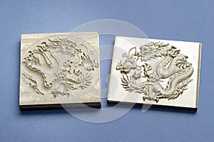 Engraving dragon