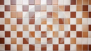 Geometric Grid Pattern light brown Ceramic Tile Wall Texture