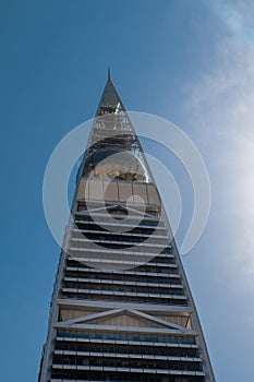 The Beautiful Al Faisaliah Tower in Riyadh, Saudi Arabia