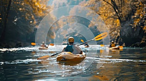 Enhancing kayaking expertise using swift rowing oars for navigating rapid river currents