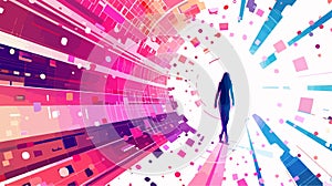 Enhancing User Experience Through Data Access Abstract Concept