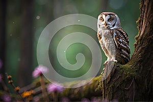 Enigmatic Eyes: The Owl's Hypnotic Gaze