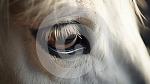The Enigmatic Gaze: Capturing The Soul Of The White Horse