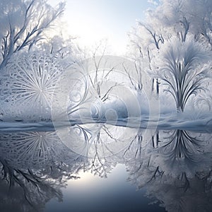 Enigmatic Snow-Covered Landscape