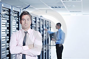 It enineers in network server room