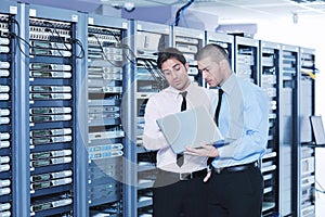 It enineers in network server room