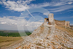 Enisala castle ruins in dobrogea,romania