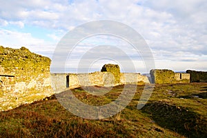 Enisala medieval Fortress in Dobrogea Region-inside the walls.