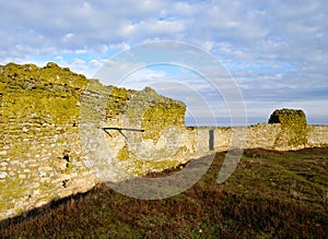 Enisala medieval Fortress in Dobrogea Region-inside the walls.