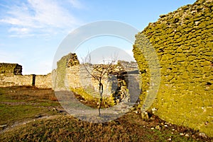 Enisala medieval Fortress in Dobrogea Region-inside the walls.