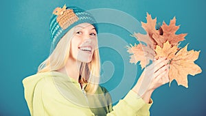 Enjoy autumn season. Autumn skincare tips. Bright moment. Skincare and beauty tips. Active leisure and rest autumn