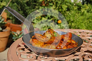 Enjoy delicious grill chicken wings
