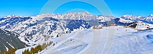 Enjoy the downhill from Schmitten mount, Zell am See, Austria