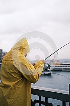 enjoy of fisherman at any wether