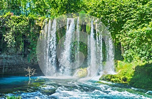 Enjoy the great waterfalls on Duden river, Antalya, Turkey